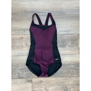Speedo One Piece Womens Swimsuit Size Medium Moderate Cut Lined Top